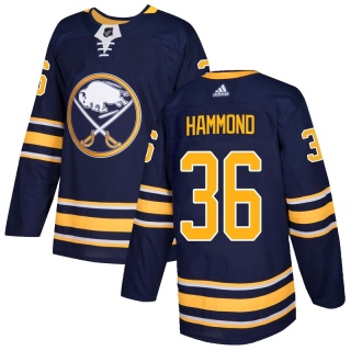 Men's Andrew Hammond Buffalo Sabres Adidas Home Jersey - Authentic Navy