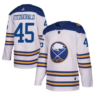 Men's Casey Fitzgerald Buffalo Sabres Adidas 2018 Winter Classic Jersey - Authentic White
