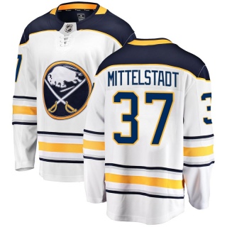 Men's Casey Mittelstadt Buffalo Sabres Fanatics Branded Away Jersey - Breakaway White