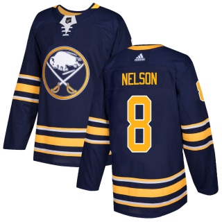 Men's Casey Nelson Buffalo Sabres Adidas Home Jersey - Authentic Navy
