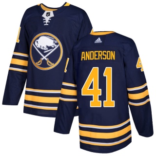Men's Craig Anderson Buffalo Sabres Adidas Home Jersey - Authentic Navy