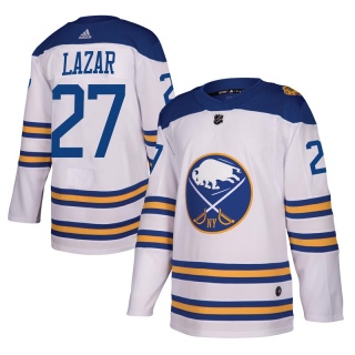 Men's Curtis Lazar Buffalo Sabres Adidas 2018 Winter Classic Jersey - Authentic White