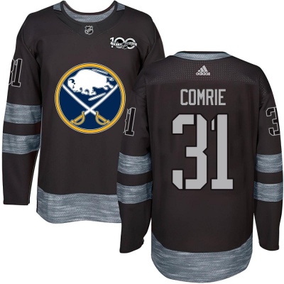 Men's Eric Comrie Buffalo Sabres 1917- 100th Anniversary Jersey - Authentic Black