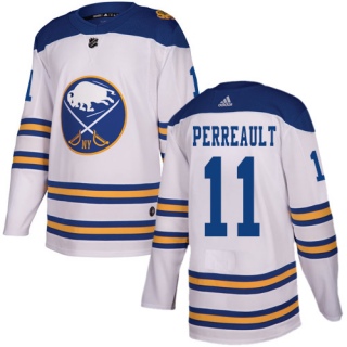 Men's Gilbert Perreault Buffalo Sabres Adidas 2018 Winter Classic Jersey - Authentic White