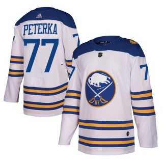 Men's JJ Peterka Buffalo Sabres Adidas 2018 Winter Classic Jersey - Authentic White