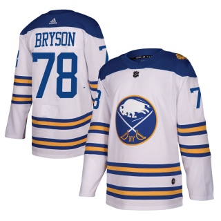 Men's Jacob Bryson Buffalo Sabres Adidas 2018 Winter Classic Jersey - Authentic White