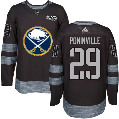 Men's Jason Pominville Buffalo Sabres 1917- 100th Anniversary Jersey - Authentic Black