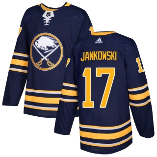 Men's Mark Jankowski Buffalo Sabres Adidas Home Jersey - Authentic Navy