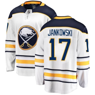 Men's Mark Jankowski Buffalo Sabres Fanatics Branded Away Jersey - Breakaway White