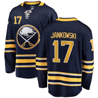 Men's Mark Jankowski Buffalo Sabres Fanatics Branded Home Jersey - Breakaway Navy Blue