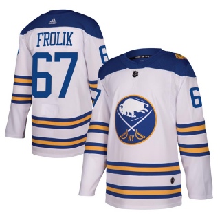 Men's Michael Frolik Buffalo Sabres Adidas 2018 Winter Classic Jersey - Authentic White