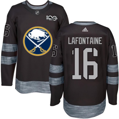 Men's Pat Lafontaine Buffalo Sabres 1917- 100th Anniversary Jersey - Authentic Black