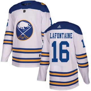 Men's Pat Lafontaine Buffalo Sabres Adidas 2018 Winter Classic Jersey - Authentic White