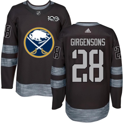 Men's Zemgus Girgensons Buffalo Sabres 1917- 100th Anniversary Jersey - Authentic Black