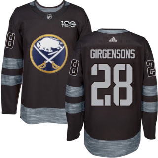 Men's Zemgus Girgensons Buffalo Sabres Adidas 1917- 100th Anniversary Jersey - Authentic Black