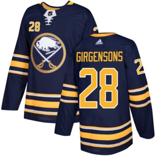Men's Zemgus Girgensons Buffalo Sabres Adidas Jersey - Authentic Navy