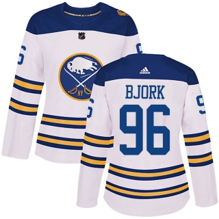 Women's Anders Bjork Buffalo Sabres Adidas 2018 Winter Classic Jersey - Authentic White