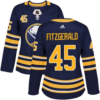 Women's Casey Fitzgerald Buffalo Sabres Adidas Home Jersey - Authentic Navy