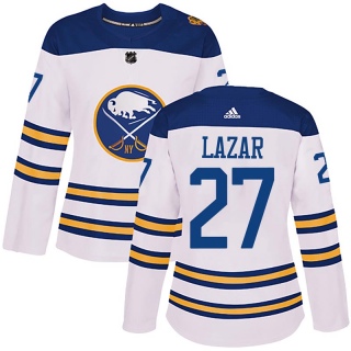 Women's Curtis Lazar Buffalo Sabres Adidas 2018 Winter Classic Jersey - Authentic White