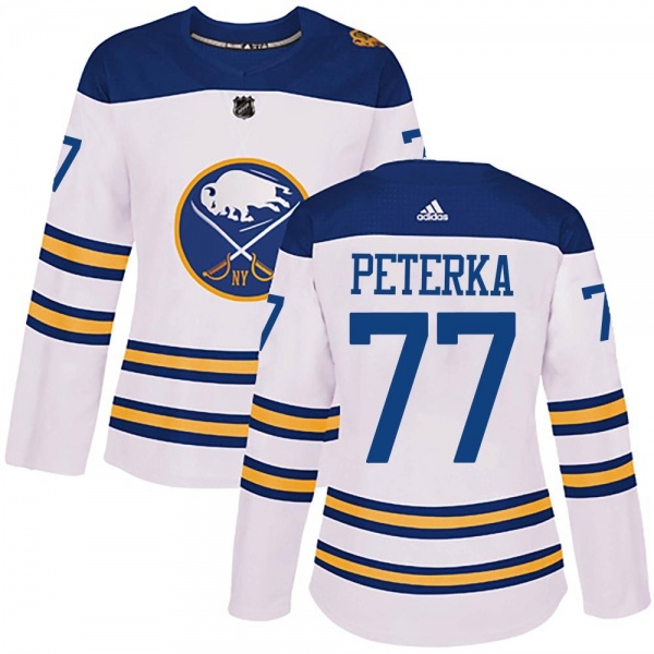 Women's JJ Peterka Buffalo Sabres Adidas 2018 Winter Classic Jersey - Authentic White