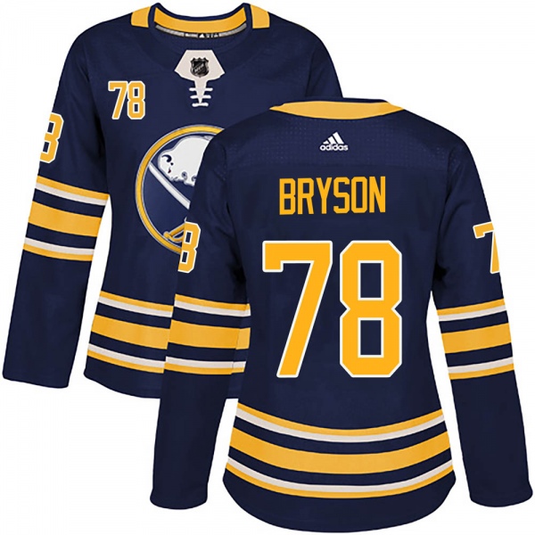 Women's Jacob Bryson Buffalo Sabres Adidas Home Jersey - Authentic Navy