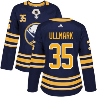 Women's Linus Ullmark Buffalo Sabres Adidas Home Jersey - Authentic Navy Blue