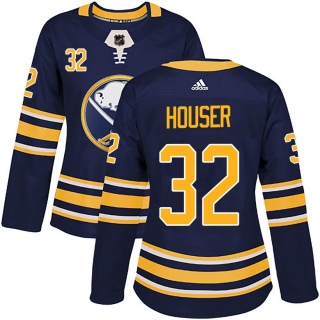 Women's Michael Houser Buffalo Sabres Adidas Home Jersey - Authentic Navy
