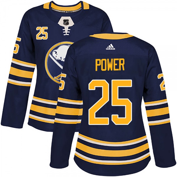 Women's Owen Power Buffalo Sabres Adidas Home Jersey - Authentic Navy