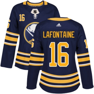 Women's Pat Lafontaine Buffalo Sabres Adidas Home Jersey - Authentic Navy Blue