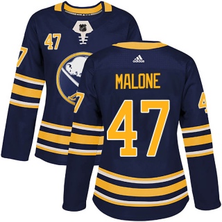 Women's Sean Malone Buffalo Sabres Adidas Home Jersey - Authentic Navy