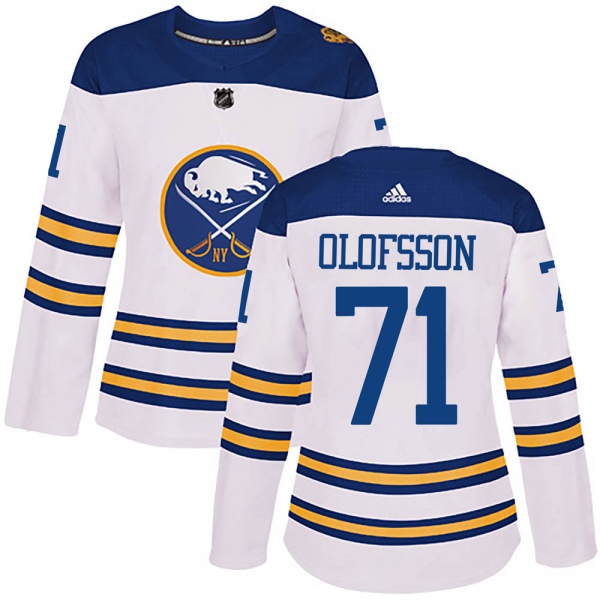 Women's Victor Olofsson Buffalo Sabres Adidas 2018 Winter Classic Jersey - Authentic White