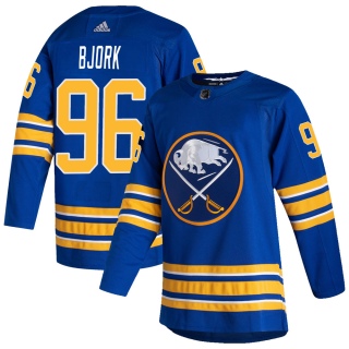 Youth Anders Bjork Buffalo Sabres Adidas 2020/21 Home Jersey - Authentic Royal