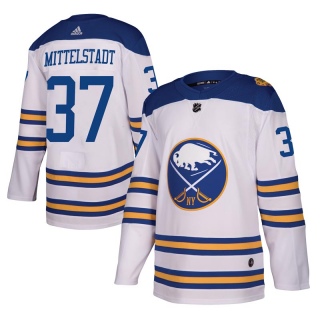 Youth Casey Mittelstadt Buffalo Sabres Adidas 2018 Winter Classic Jersey - Authentic White