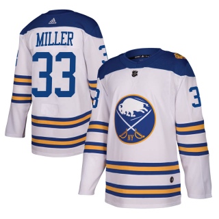 Youth Colin Miller Buffalo Sabres Adidas 2018 Winter Classic Jersey - Authentic White