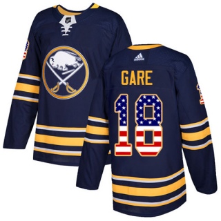 Youth Danny Gare Buffalo Sabres Adidas USA Flag Fashion Jersey - Authentic Navy Blue