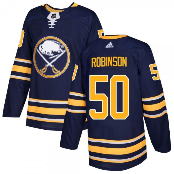 Youth Eric Robinson Buffalo Sabres Adidas Home Jersey - Authentic Navy