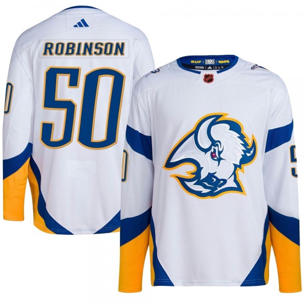Youth Eric Robinson Buffalo Sabres Adidas Reverse Retro 2.0 Jersey - Authentic White