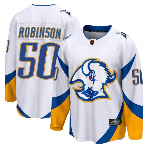 Youth Eric Robinson Buffalo Sabres Fanatics Branded Special Edition 2.0 Jersey - Breakaway White