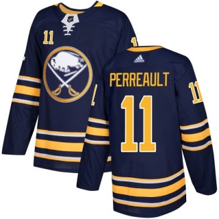 Youth Gilbert Perreault Buffalo Sabres Adidas Home Jersey - Authentic Navy Blue