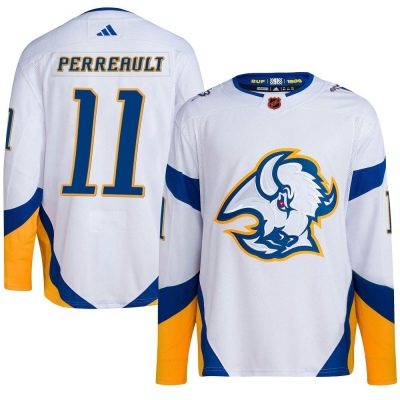 Youth Gilbert Perreault Buffalo Sabres Adidas Reverse Retro 2.0 Jersey - Authentic White