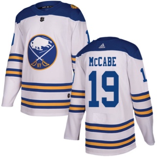 Youth Jake McCabe Buffalo Sabres Adidas 2018 Winter Classic Jersey - Authentic White