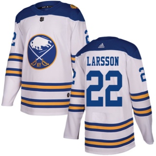 Youth Johan Larsson Buffalo Sabres Adidas 2018 Winter Classic Jersey - Authentic White