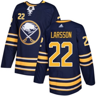 Youth Johan Larsson Buffalo Sabres Adidas Home Jersey - Authentic Navy Blue