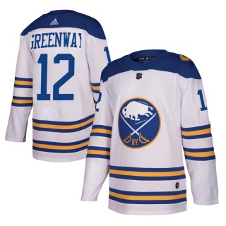 Youth Jordan Greenway Buffalo Sabres Adidas 2018 Winter Classic Jersey - Authentic White