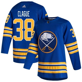Youth Kale Clague Buffalo Sabres Adidas 2020/21 Home Jersey - Authentic Royal