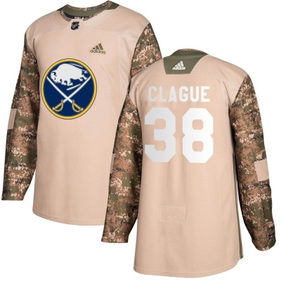 Youth Kale Clague Buffalo Sabres Adidas Veterans Day Practice Jersey - Authentic Camo