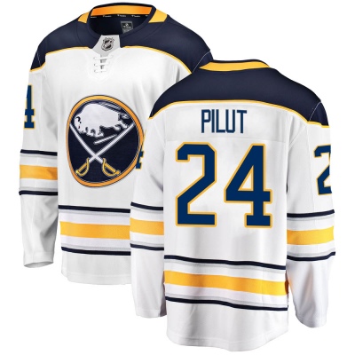 Youth Lawrence Pilut Buffalo Sabres Fanatics Branded Away Jersey - Breakaway White
