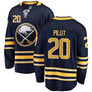 Youth Lawrence Pilut Buffalo Sabres Fanatics Branded Home Jersey - Breakaway Navy Blue