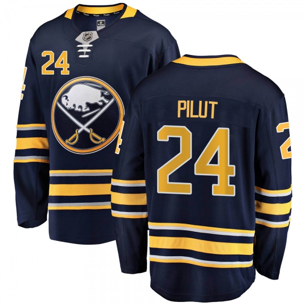 Youth Lawrence Pilut Buffalo Sabres Fanatics Branded Home Jersey - Breakaway Navy Blue