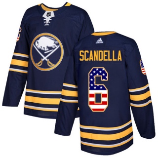 Youth Marco Scandella Buffalo Sabres Adidas USA Flag Fashion Jersey - Authentic Navy Blue